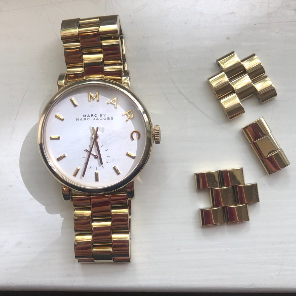 Marc Jacobs Baker Gold Watch
